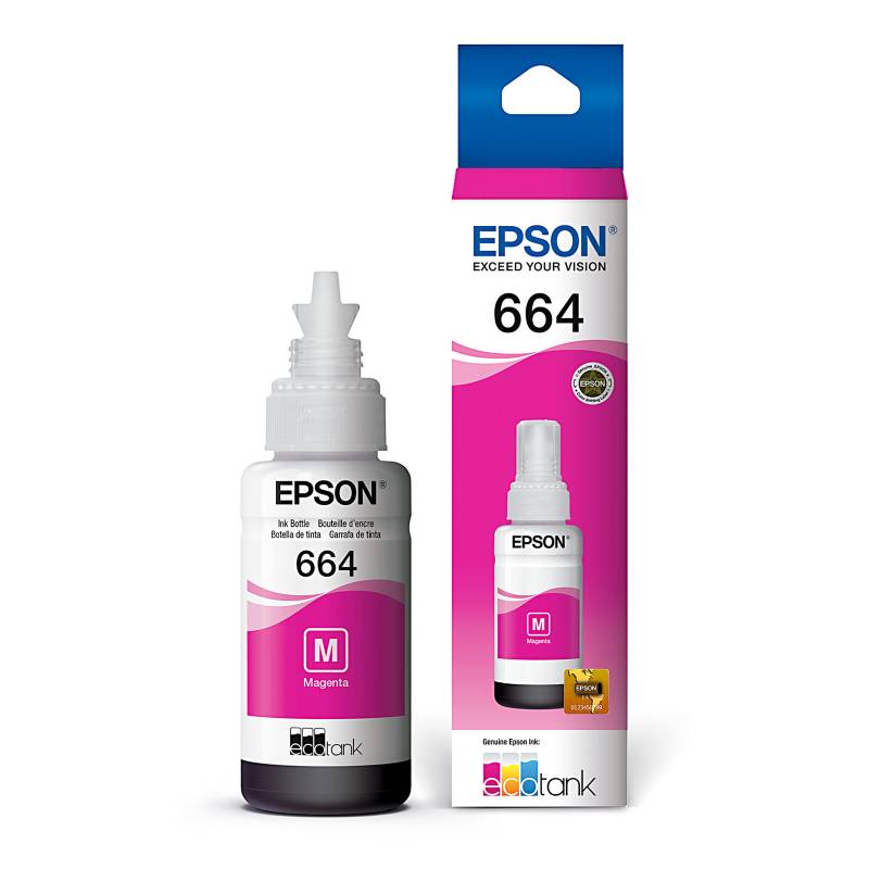 Botella de tinta EPSON T664 color Magenta, 70ml.